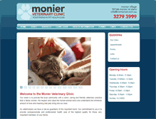 Tablet Screenshot of moniervet.com.au